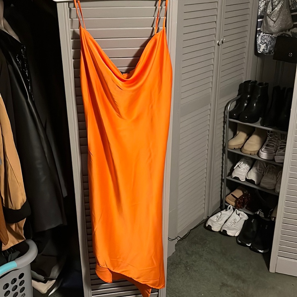 Orange maxi dress